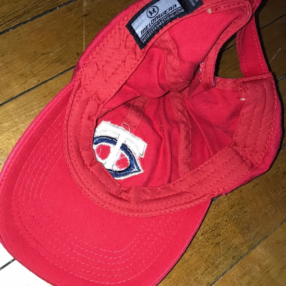 Minnesota Twins Red Baseball Cap with TC Logo